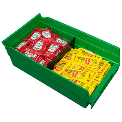 Akro-Mils 40130 Plastic Width Dividers for 4" Tall Shelf Bins, 24-Pk, Black - style: Fits 30130, 30138, and 30164