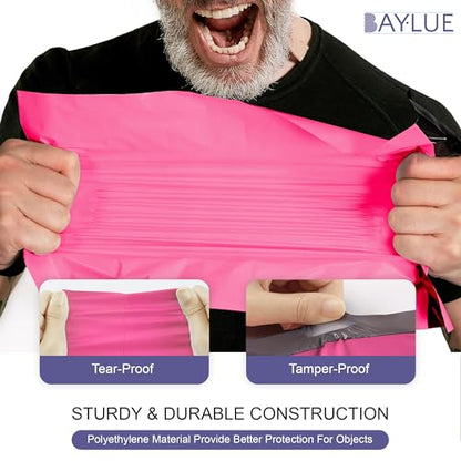 Hot Pink Poly Mailers 19x24, Shipping & Mailing Bags, 100 Pack Bulk - color: Hot Pink, size: 19x24/ 100 Pack