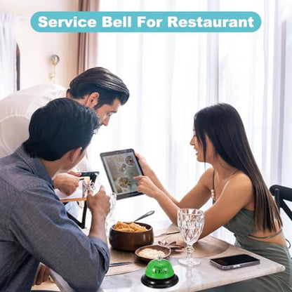 PATIKIL Desk Bell, 3.3" Service Call Bell Ringing, Tea, Green - color: Green(tea)