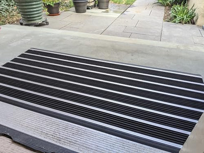 Ecomills Alumat Aluminum Doormat, 22.8" x 35.8", Black - size: 1'11" x 2'11" (Rectangular)