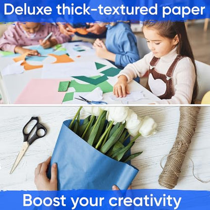 18" x 1200" (100 ft) Dark Blue Kraft Paper (Case of 16 Rolls), Made in USA - color: Dark Blue, style: Bulk Case - 1 Color
