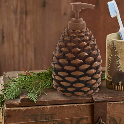 Park Designs Pine Bluff Pinecone Soap Dispenser - color: Pinecone Soap Dispenser