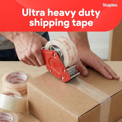 Staples Ultra Heavy-Duty Packing Tape, 1.88x54.6 Yds, Clear, 6/Roll