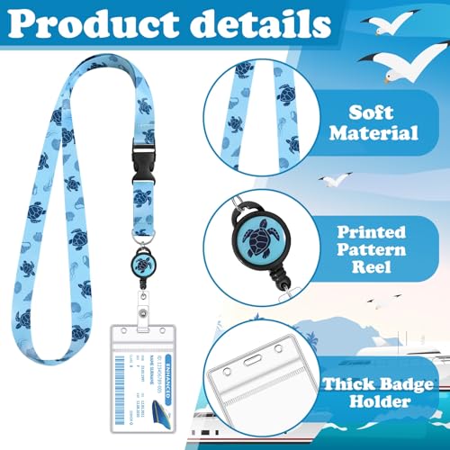 2 Pcs Cruise Lanyard for Ship Cards, Cruise Essentials 2026, Sea Turtle - color: Sea Turtle