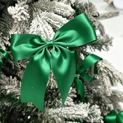 1-1/2 Inch Green Satin Ribbon 50 Yards Single Face Polyester - color: Green, size: 1-1/2 inch