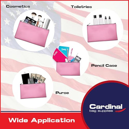 Multi-Purpose Zipper Bag, Pink, 11 x 6 Inch - color: Pink