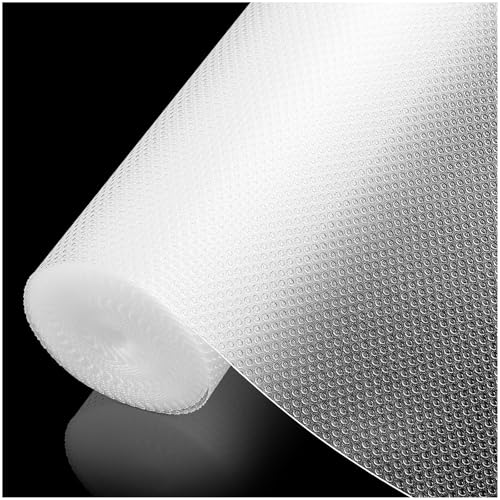 100% EVA Shelf Liner Waterproof Non Adhesive, 12" x 120", Clear - color: Clear, size: 12"W x 120"L