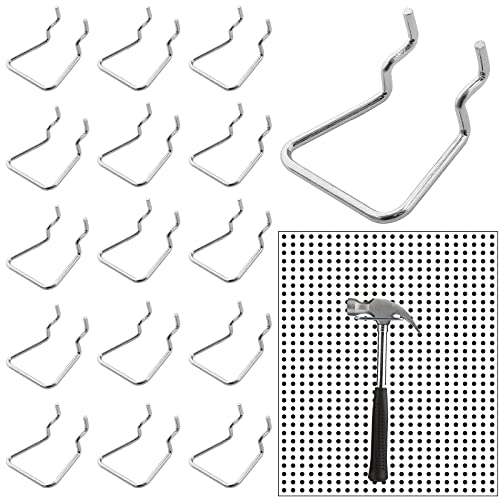 Waziaqoc 16PCS Pegboard Plier Holders, Silver - color: Silver