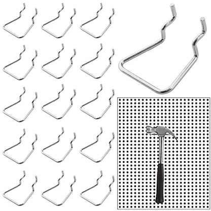 Waziaqoc 16PCS Pegboard Plier Holders, Silver - color: Silver