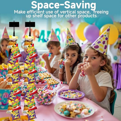 Chip Hanger Strips Hooks Display Hanging with Chip Greeting Card Party Merchandise Vendors Potato Bag Holder Snack - style: 12 clips 6 pack