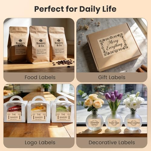 Direct Thermal Label Khaki Vinyl 4 x 6 Inch Printer Sticker 250 PCS - color: Khaki