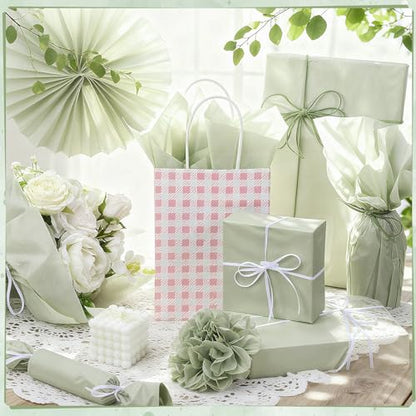 woric 160 Sheets Sage Green Tissue Paper for Gift Bags 20 X 14 Inches - color: Sage Green