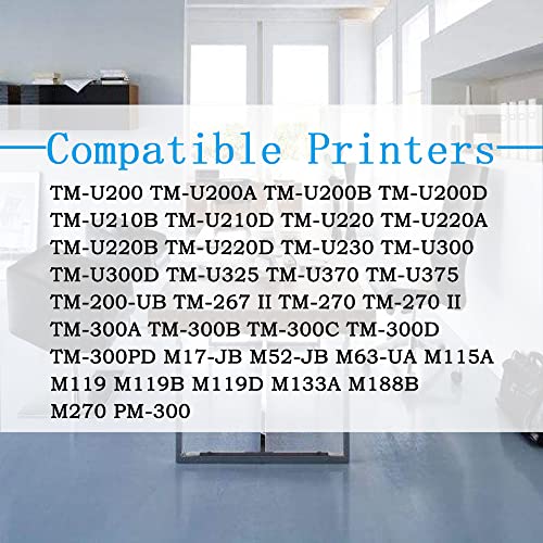 16-Pack ERC30 ERC-30 ERC 30 34 38 B/R Compatible with Ribbon Cartridge for use in ERC30 ERC34 ERC38 M270 PM-300 (Black and Red, Pos Ribbon)