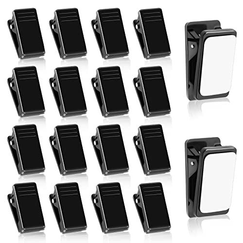 20 Pieces Self Adhesive Clips, Tapestry Sticky Wall Photo Poster Clips - color: Black
