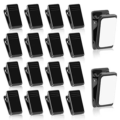 20 Pieces Self Adhesive Clips, Tapestry Sticky Wall Photo Poster Clips - color: Black