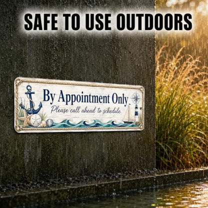 By Appointment Only Coastal Business Sign - style: By Appointment Only