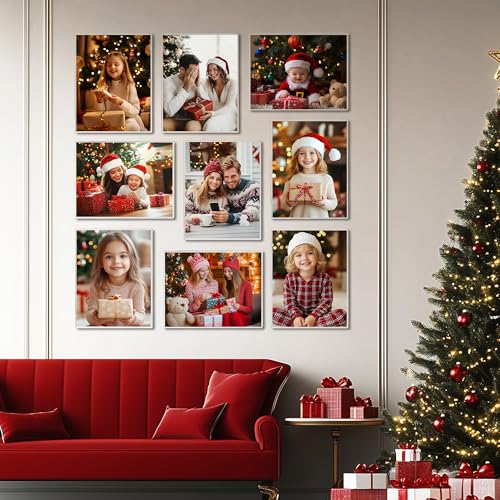 11 x 17 Acrylic Picture Frame, Horizontal/Vertical Clear Photo Frame for Wall with Tape, No Drilling Floating Hanging Frameless Picture Frame, Wall Mount Sign Holder 11x17 for Home, School, Office - size: 1 Pack 11 x 17 Inches