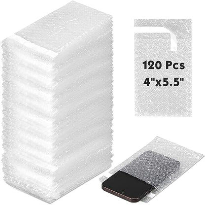 Perkoop Bubble Bags Double Bubble Pouches, 4 x 5.5 Inch, 120 Pcs - size: 4 x 5.5 Inch