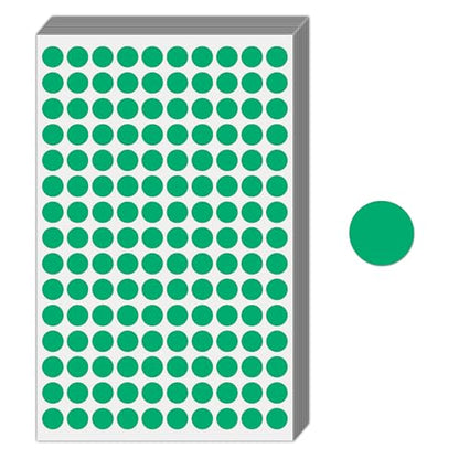9000 Pieces, 1/2 inch - Green Dot Stickers, Small Round Circle Dots Labels - color: Green, size: 9000 Pieces