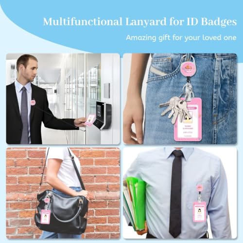 Hancynir Dumpster on Fire Lanyards for Id Badges with Retractable Reel Clip - color: Dumpster on Fire Cute