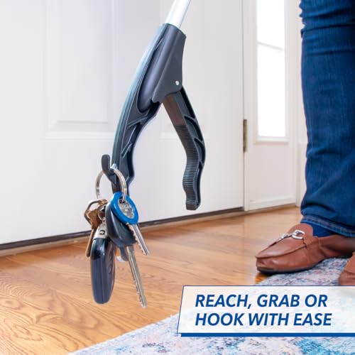 Unger Grabber Reacher Lightweight Multi-Purpose Tool with Trigger Grip, 360 Degree Rotating Head, and Magnetic Tip, 32", Assorted - style: Grabber