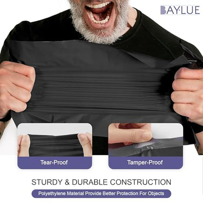 Black Poly Mailers 19x24, Self Seal Shipping & Mailing Bags, 100 Pack Bulk - color: Black, size: 19x24/ 100 Pack