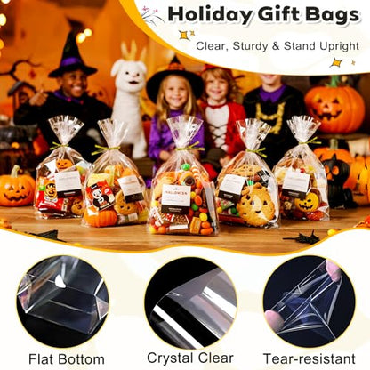 PigPotParty Cellophane Treat Bags 7x10 Inch, 100 Pack, Clear Goodie Bags - color: 7x10 Inch (Pack of 100)