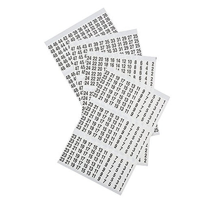 Klein Tools 56250 Wire Marker Book for Cable Management, Electric Panel Organization Wire Label Stickers, Numbered 1-48 - size: 1 Count (Pack of 1), style: Standard