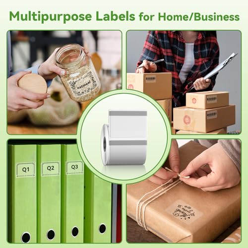 Phomemo Transparent Thermal Labels, Use for M110/M100/M220/M108, 230PCS - color: Transparent, size: 1.57"x1.18"