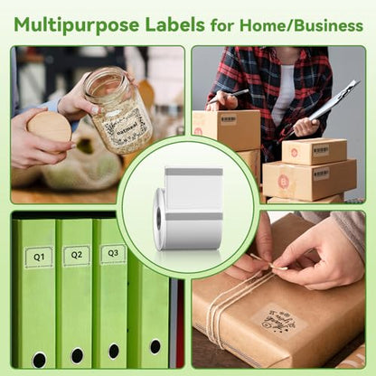 Phomemo Transparent Thermal Labels, Use for M110/M100/M220/M108, 230PCS - color: Transparent, size: 1.57"x1.18"