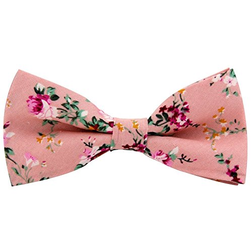 LEVAO Men's Cotton Floral Printing Bow Tie - color: Cb069