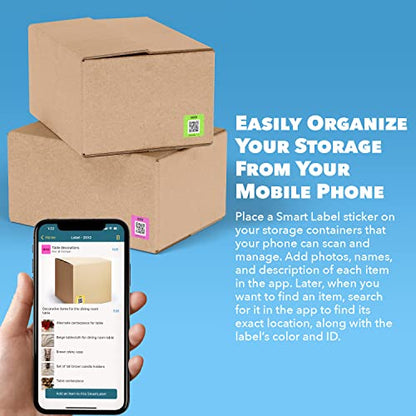 SmartLabels - QR Code Labels for Storage, Organization, Moving & Inventory - style: Neon