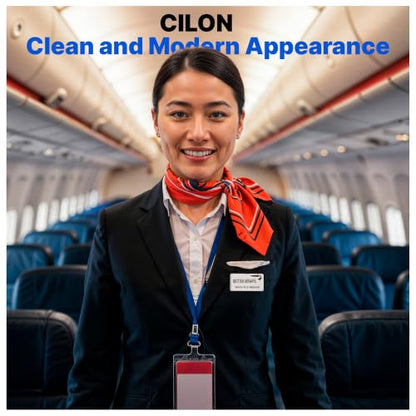 CiLoN 10 Pack DIY Reusable Magnetic Name Badge Holder + Clear Acrylic Cover - color: Gold, size: 1" x 3"