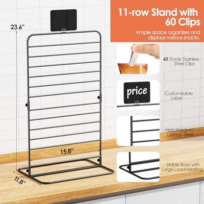 Nuovoware Chip Rack Display Stand, Black
