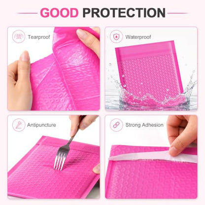 Small Bubble Mailers 3.5x5 100 Pack Waterproof Padded Envelopes Self Seal Small Packaging Shipping Bags for Small Business - size: 3.5×5-100PC