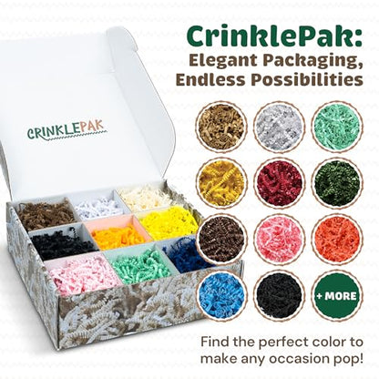 2LB Kraft Crinkle Cut Paper Shred USA Made - color: Kraft, size: 2 LB
