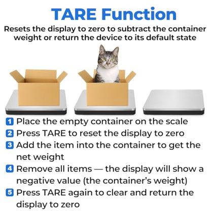Shipping Scale, 400lb/50g Digital Postal Scale, Weight Scale for Packages/Luggage/Postage/Mail/Small Business/Warehouse, Battery & Adapter Included