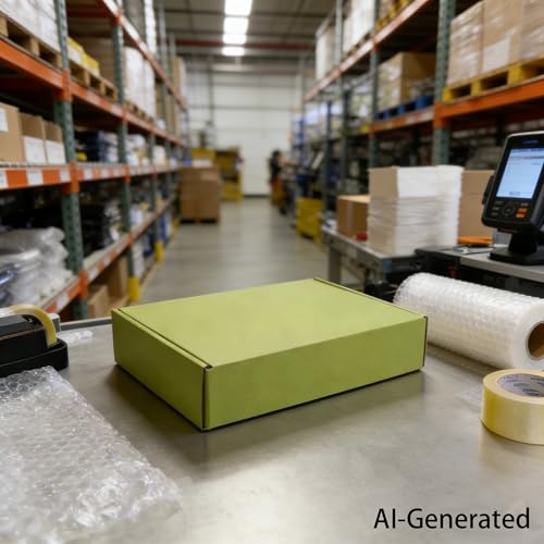 KAXILU Green Tea Cardboard Boxes Shipping Packaging Boxs 20pcs Shipping Boxs Suitable E-Commerce Packaging Small L8xW5.5xH1.5 inch - color: Green Tea-2, size: Small-L8xW5.5xH1.5 inch