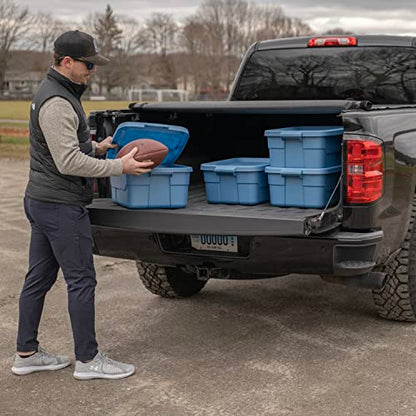 CX Rugged 10-Gallon Heavy Duty Stackable Storage Bins with Lids, 4 Pack - size: 10 Gallon, style: 4-Pack