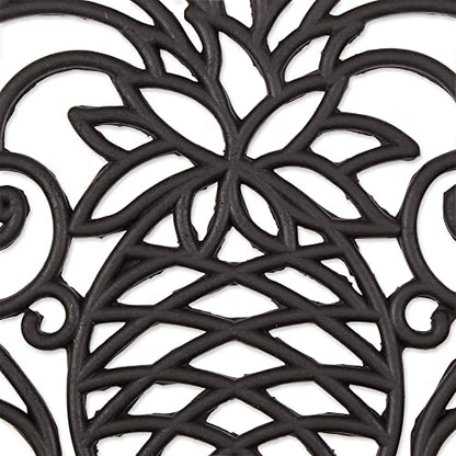 DII Rubber Doormats Collection All Weather, 18x30, Pineapple Scroll - color: Pineapple Scroll, size: 1'6" x 2'6" (Rectangular)