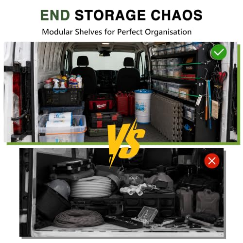 Cargo Van Shelving for Compact Cargo Van, 42" W x 43" H x 13" D