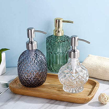 YunNasi Soap Dispenser with Pump, Clear Crystal Design, Refillable - color: Style 1