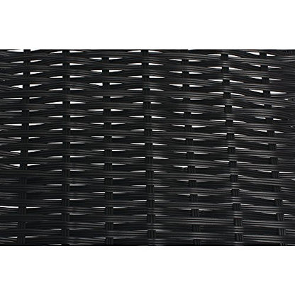 HUBERT Black Tapered Storage Basket - 7 1/2"L x 24"D x 1 1/2" to 7"H - color: Black, size: 7.5"Lx24"Dx1.5-7"H