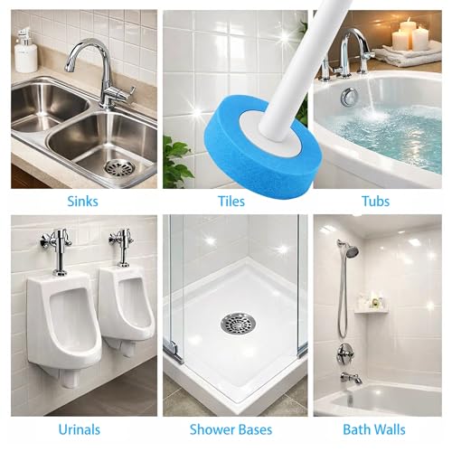CiLoN Disposable Toilet Brush, Toilet Wand Cleaning System, Bowl Scrubber