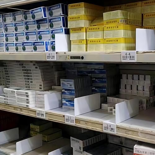 20 Pcs 30 * 12CM 1MM Separator Shelf Dividers Warehouse Shelf Isolation Board PVC Shelf Label for Supermarket Clothing Cabinet Storehouse Shelf, White - size: 30 * 12CM+9 * 6CM 1MM