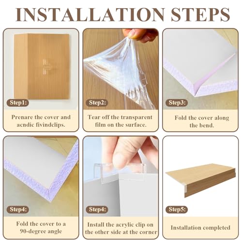5 Pack Wire Shelf Covers,18x16x2in Wire Rack Covers for Pantry - color: #01 White, size: 18x16x2 in