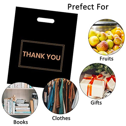 100Pcs 16x18 Inch Thank You Bags for Small Business|Black - color: 12x15 Inch (100Pcs)