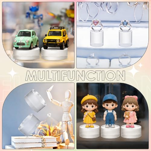 Remerry Acrylic Round Block Display, 8 Pcs, Mixed Sizes - size: Mixed Sizes