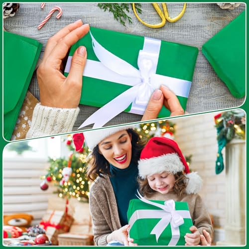 woric 160 Sheets Green Tissue Paper for Gift Bags 20 X 14 Inches - color: Green