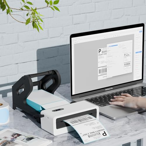Jiose 4x6 Label Holder - Work with Desktop Thermal Printer (Black)